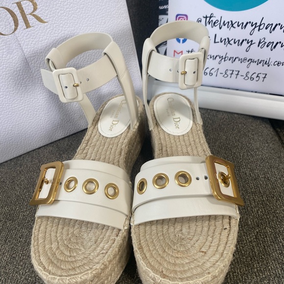 Authentic Christian Dior Espadrilles Sandals 40 - Picture 4 of 5